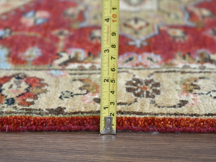 2'0" x 3'0" New Hand Knotted Red Wool Rectangle Oriental Rug - MOA10284306