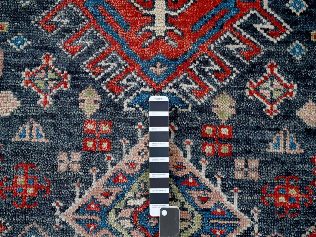 12'0" x 18'0" New Hand Knotted Black Wool Rectangle Oriental Rug - MOA10284377