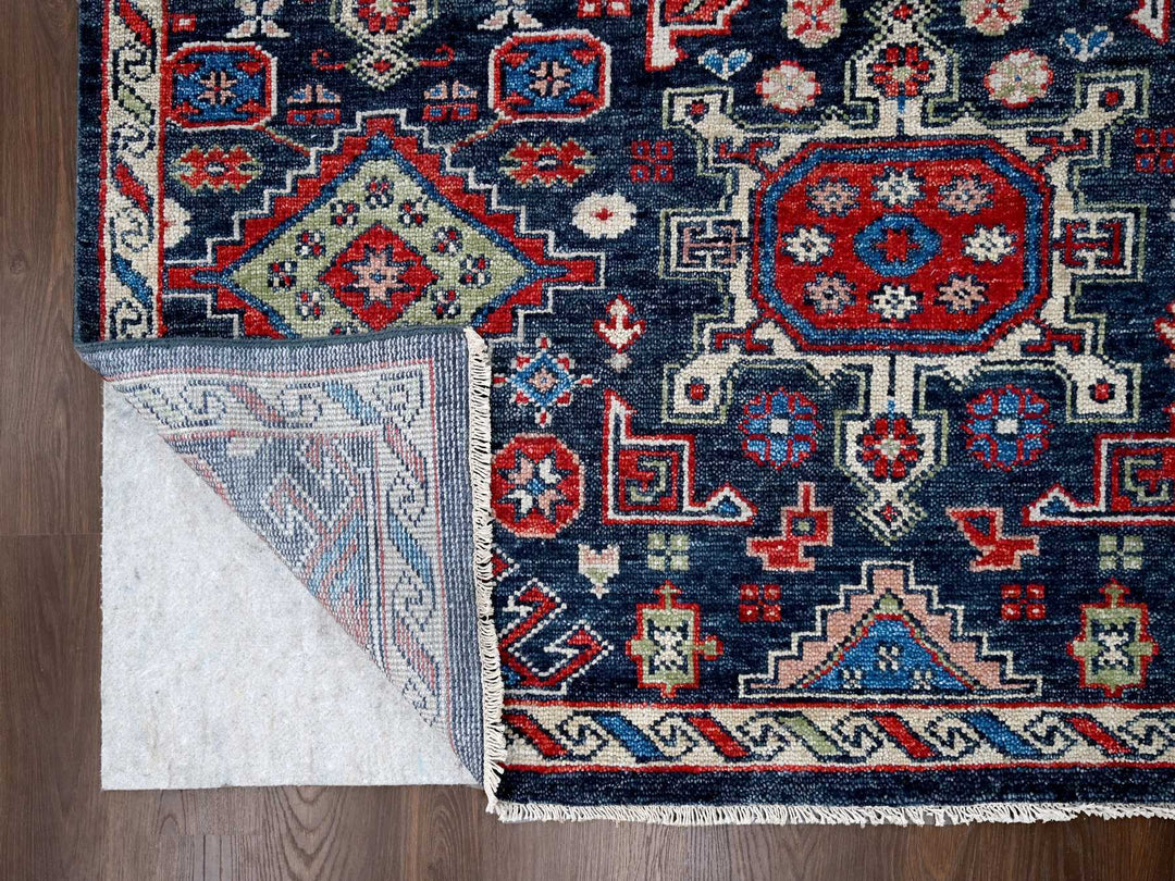 12'0" x 14'10" New Hand Knotted Black Wool Rectangle Oriental Rug - MOA10284387