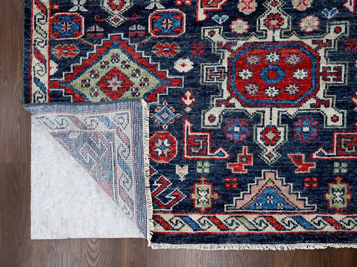12'0" x 14'10" New Hand Knotted Black Wool Rectangle Oriental Rug - MOA10284387