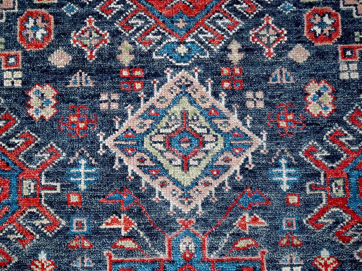 12'0" x 14'10" New Hand Knotted Black Wool Rectangle Oriental Rug - MOA10284387