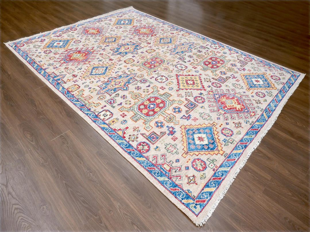 9'0" x 11'10" New Hand Knotted Brown Wool Rectangle Oriental Rug - MOA10284388