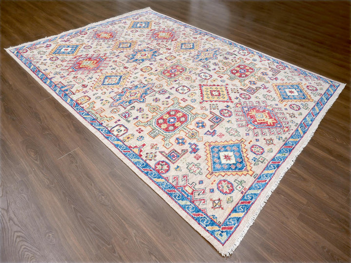 9'0" x 11'10" New Hand Knotted Brown Wool Rectangle Oriental Rug - MOA10284388
