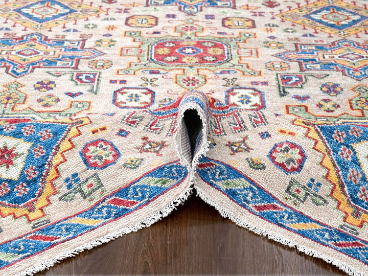 9'0" x 11'10" New Hand Knotted Brown Wool Rectangle Oriental Rug - MOA10284388