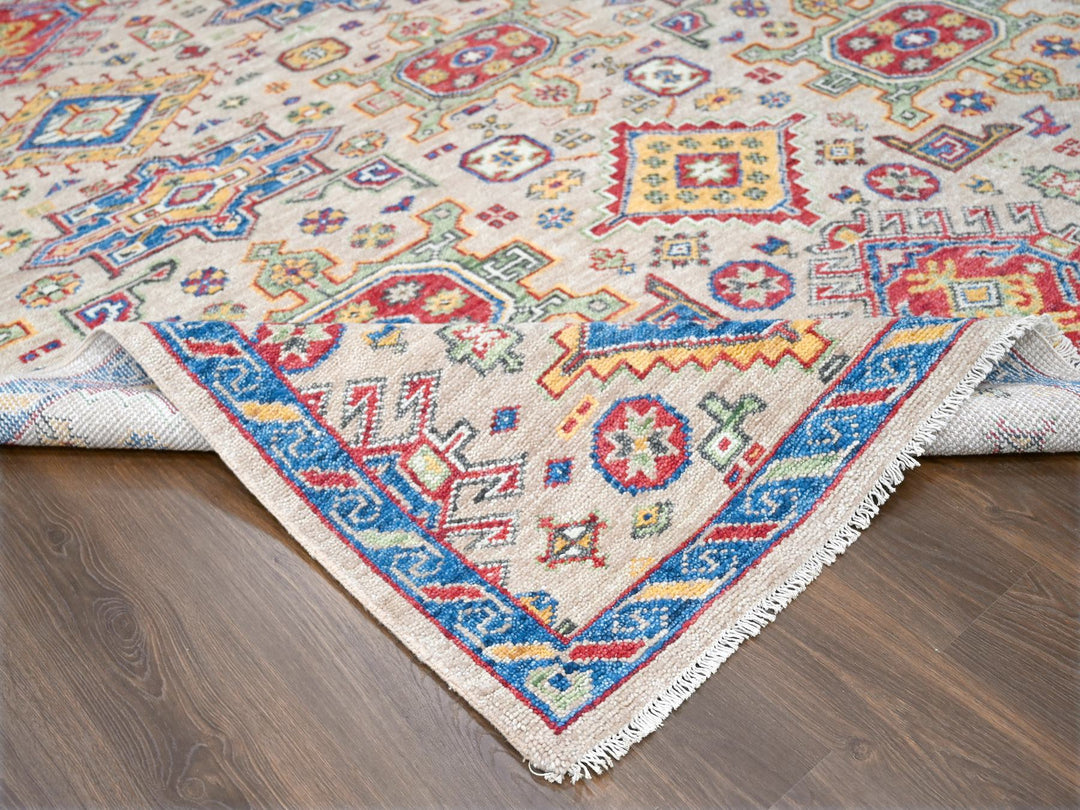 9'0" x 11'10" New Hand Knotted Brown Wool Rectangle Oriental Rug - MOA10284388