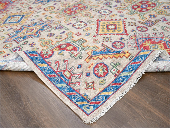 9'0" x 11'10" New Hand Knotted Brown Wool Rectangle Oriental Rug - MOA10284388