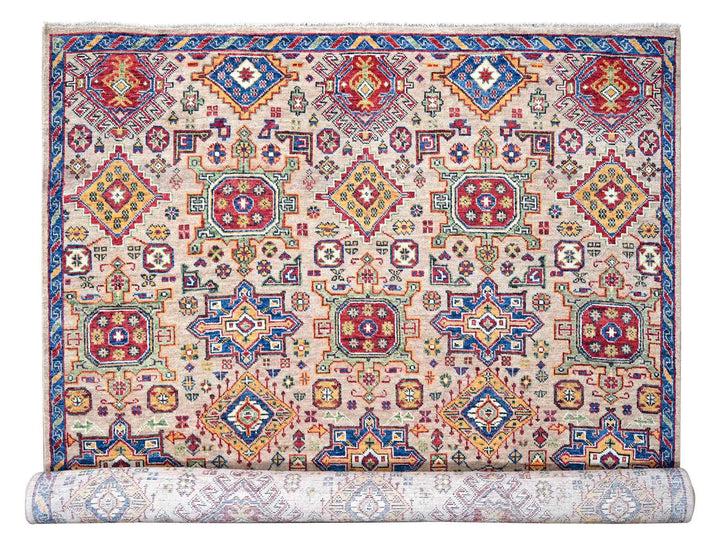 12'0" x 17'9" New Hand Knotted Brown Wool Rectangle Oriental Rug - MOA10284389
