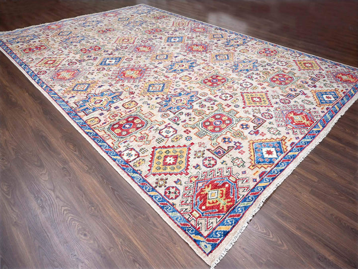 12'0" x 17'9" New Hand Knotted Brown Wool Rectangle Oriental Rug - MOA10284389