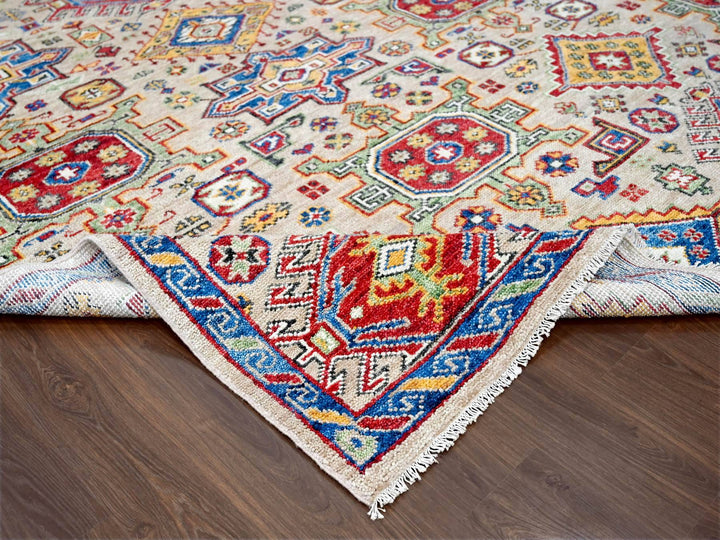 12'0" x 17'9" New Hand Knotted Brown Wool Rectangle Oriental Rug - MOA10284389