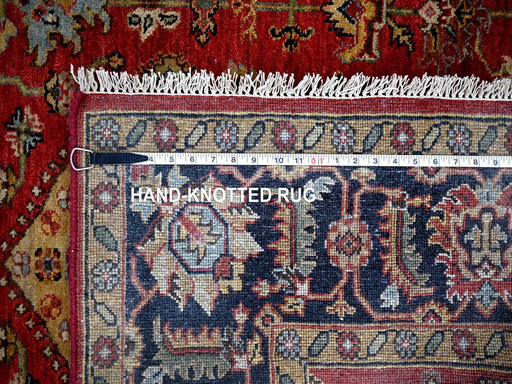 6'0" x 8'9" New Hand Knotted Red Wool Rectangle Oriental Rug - MOA10284392