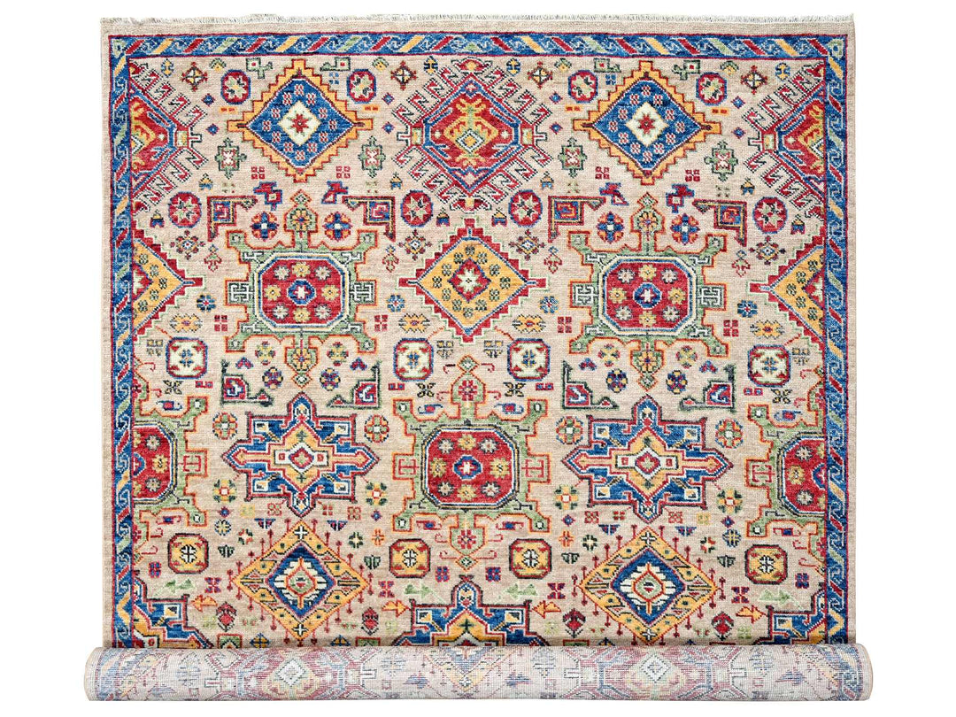 9'10" x 13'10" New Hand Knotted Brown Wool Rectangle Oriental Rug - MOA10284399