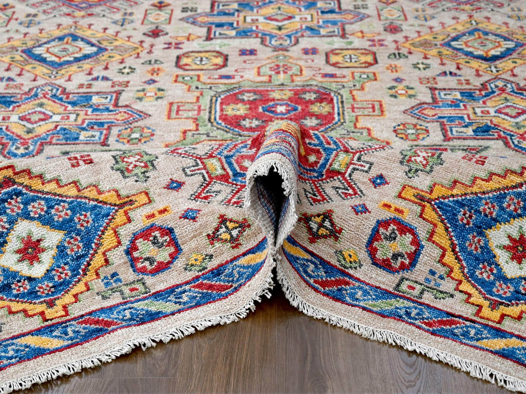 9'10" x 13'10" New Hand Knotted Brown Wool Rectangle Oriental Rug - MOA10284399