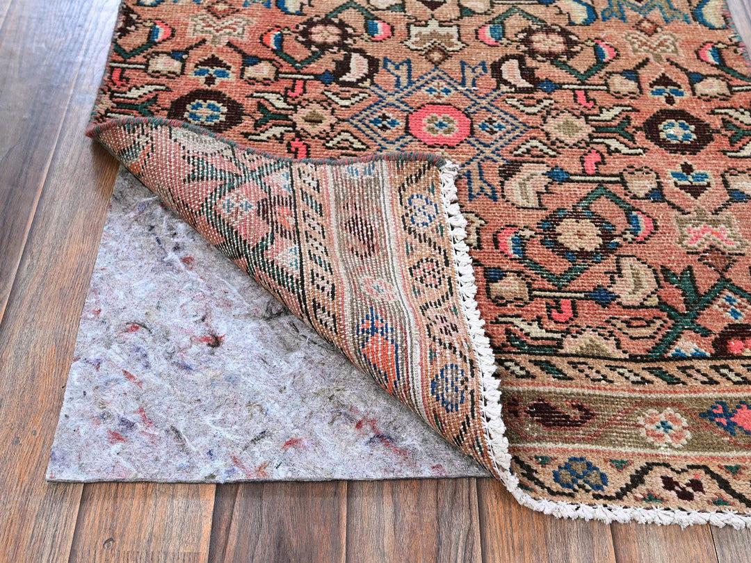 2'3" x 9'2" Vintage Hand Knotted Pink Wool Runner Oriental Rug - MOA102843