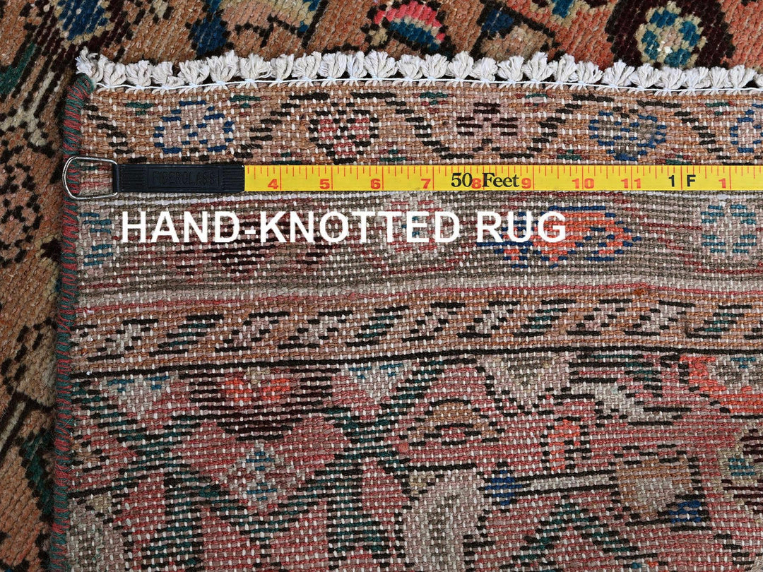 2'3" x 9'2" Vintage Hand Knotted Pink Wool Runner Oriental Rug - MOA102843