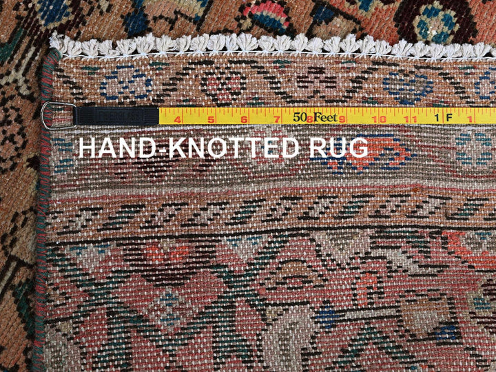 2'3" x 9'2" Vintage Hand Knotted Pink Wool Runner Oriental Rug - MOA102843