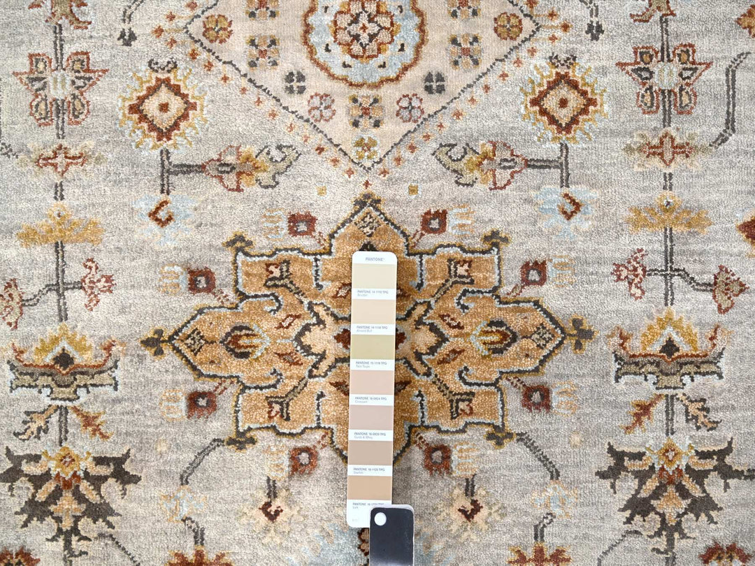 6'1" x 11'10" New Hand Knotted Ivory Wool Runner Oriental Rug - MOA10284409