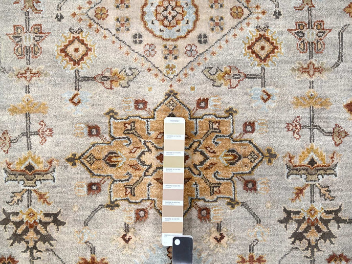6'1" x 11'10" New Hand Knotted Ivory Wool Runner Oriental Rug - MOA10284409