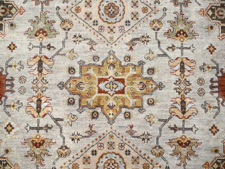 6'1" x 11'10" New Hand Knotted Ivory Wool Runner Oriental Rug - MOA10284409