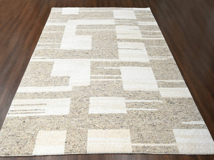 10'2" x 13'9" New Hand Knotted Brown Wool Rectangle Oriental Rug - MOA10284433