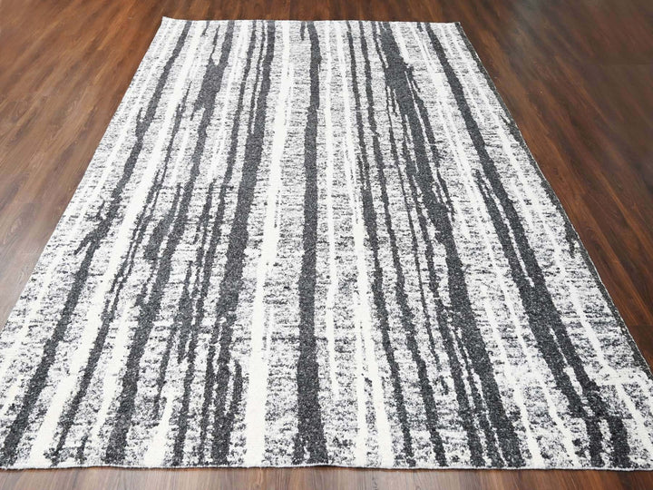 10'0" x 13'8" New Hand Knotted Black Wool Rectangle Oriental Rug - MOA10284445