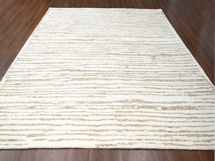 12'0" x 14'10" New Hand Knotted Brown Wool Rectangle Oriental Rug - MOA10284450