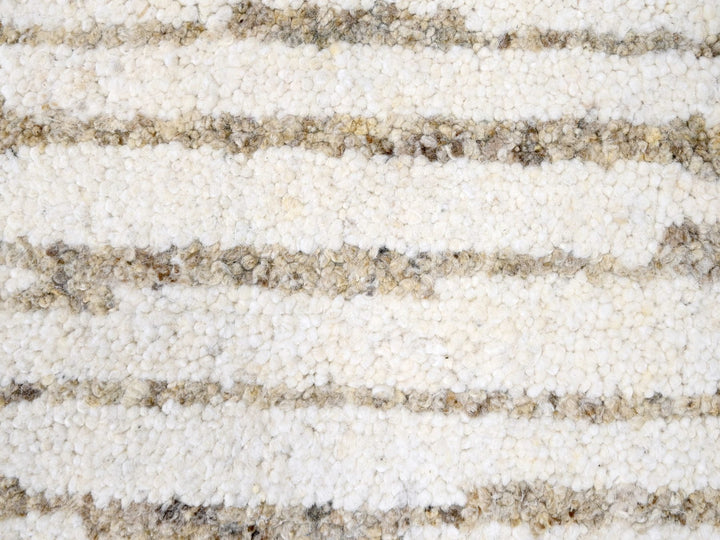 12'0" x 14'10" New Hand Knotted Brown Wool Rectangle Oriental Rug - MOA10284450
