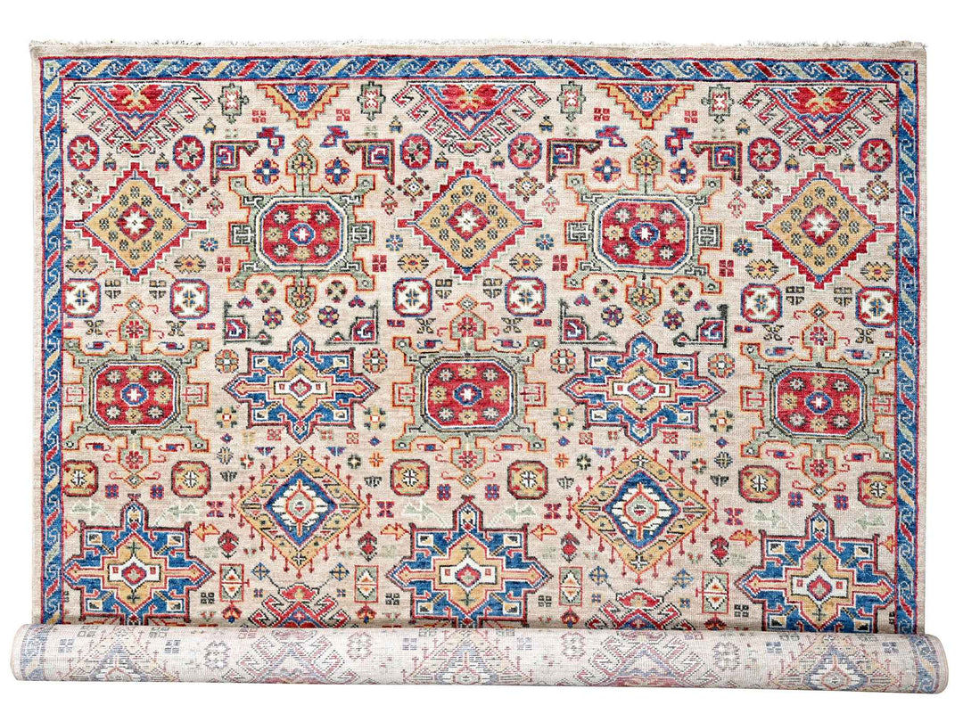11'9" x 14'10" New Hand Knotted Brown Wool Rectangle Oriental Rug - MOA10284493