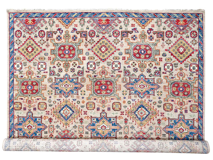 11'9" x 14'10" New Hand Knotted Brown Wool Rectangle Oriental Rug - MOA10284493