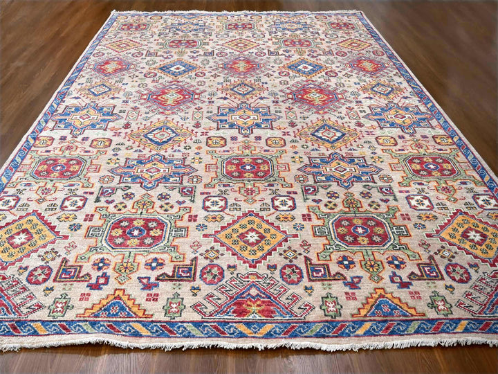 11'9" x 14'10" New Hand Knotted Brown Wool Rectangle Oriental Rug - MOA10284493