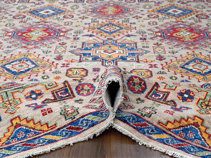 11'9" x 14'10" New Hand Knotted Brown Wool Rectangle Oriental Rug - MOA10284493