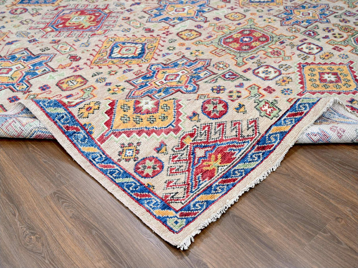 11'9" x 14'10" New Hand Knotted Brown Wool Rectangle Oriental Rug - MOA10284493