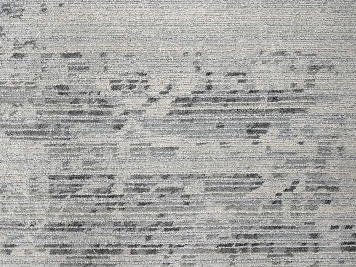 8'11" x 11'11" New Hand Knotted Ivory Wool Rectangle Oriental Rug - MOA10284499