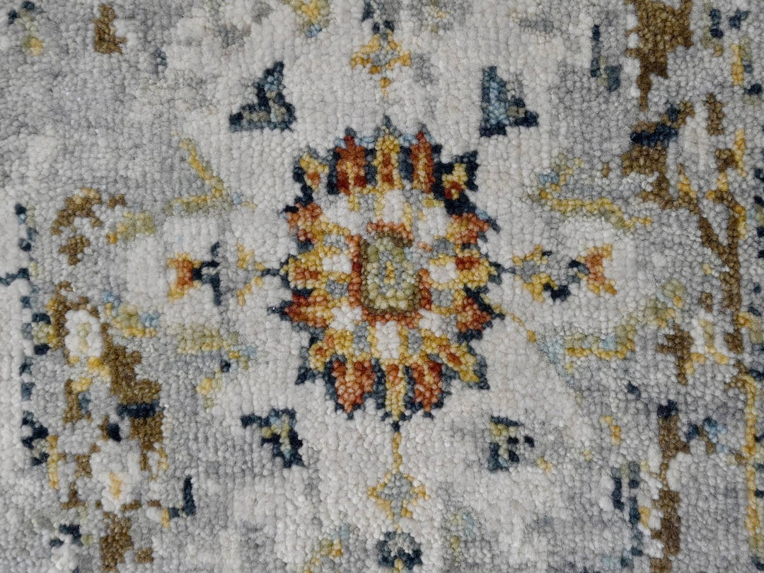 2'0" x 3'0" New Hand Knotted Ivory Wool Rectangle Oriental Rug - MOA10284630