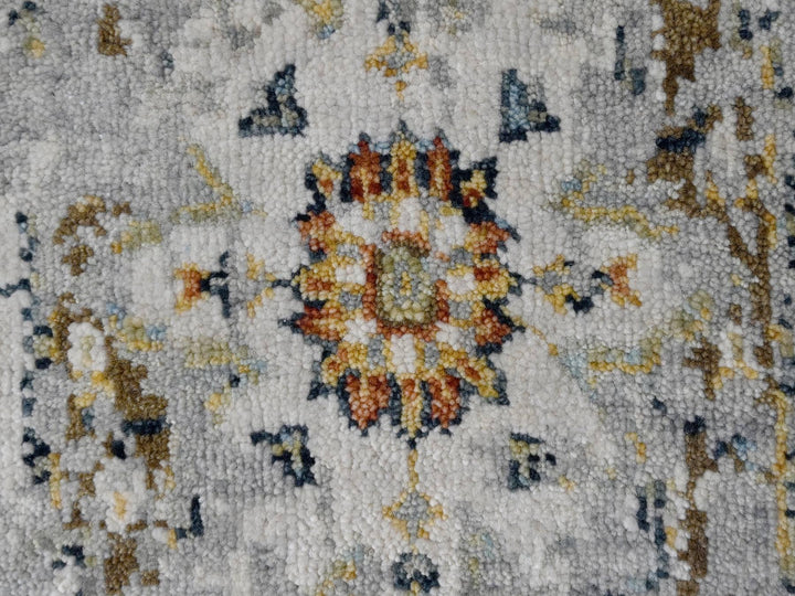 2'0" x 3'0" New Hand Knotted Ivory Wool Rectangle Oriental Rug - MOA10284630