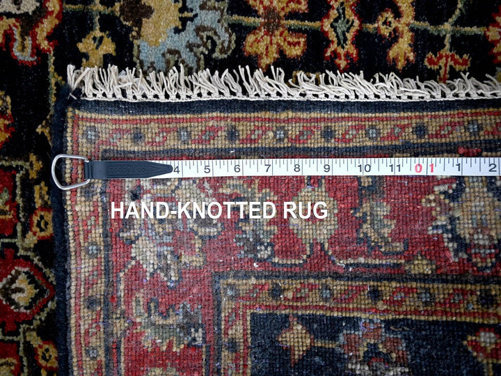 3'2" x 5'0" New Hand Knotted Black Wool Rectangle Oriental Rug - MOA10284662