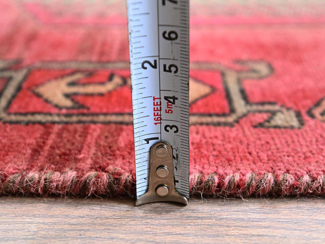 2'3" x 8'5" Vintage Hand Knotted Red Wool Runner Oriental Rug - MOA102846
