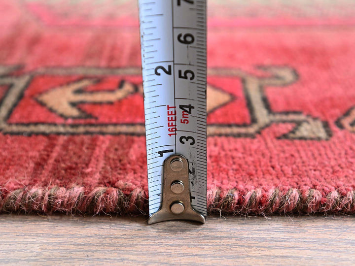 2'3" x 8'5" Vintage Hand Knotted Red Wool Runner Oriental Rug - MOA102846