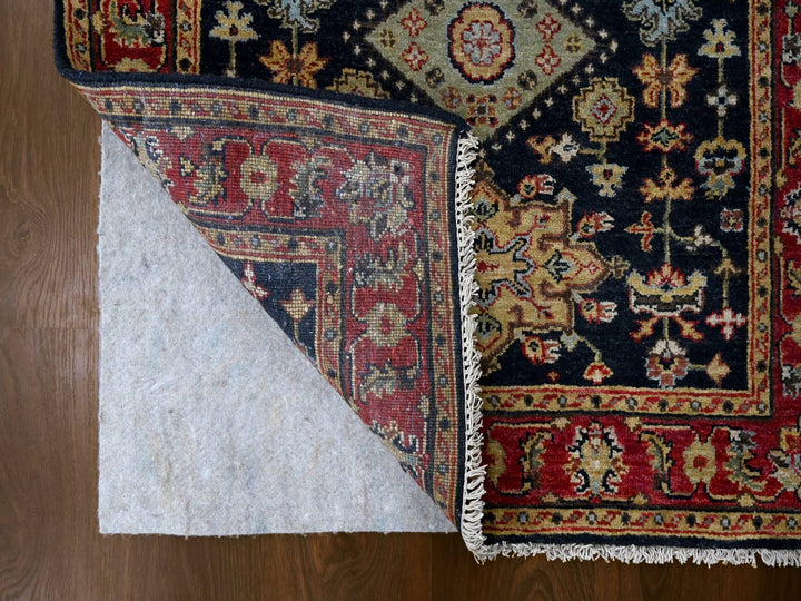 3'0" x 5'0" New Hand Knotted Black Wool Rectangle Oriental Rug - MOA10284711