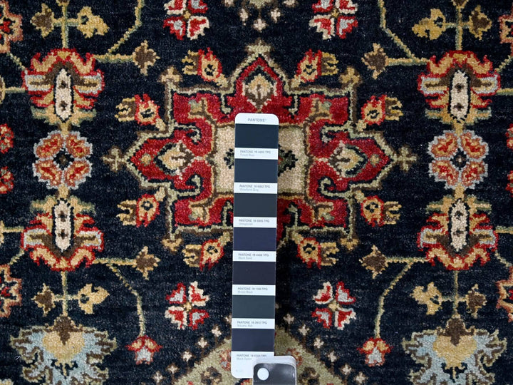 3'0" x 5'0" New Hand Knotted Black Wool Rectangle Oriental Rug - MOA10284711