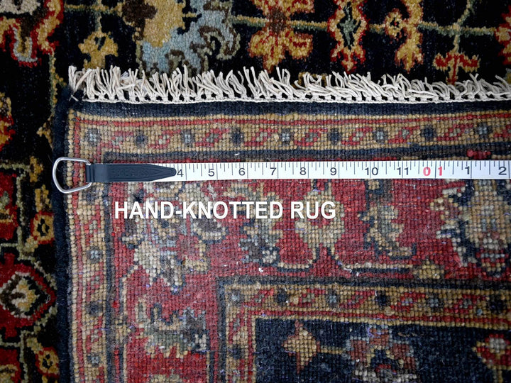3'0" x 5'0" New Hand Knotted Black Wool Rectangle Oriental Rug - MOA10284711