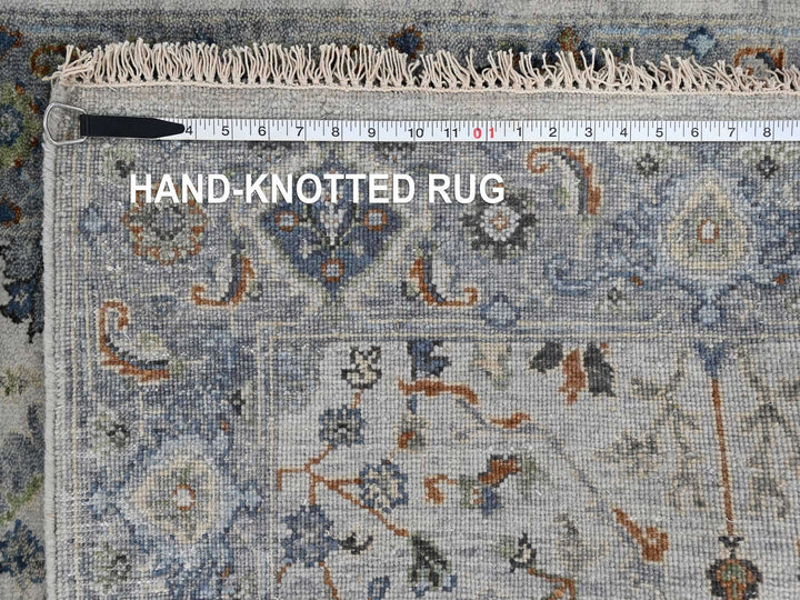 3'0" x 5'0" New Hand Knotted Grey Wool Rectangle Oriental Rug - MOA10284740