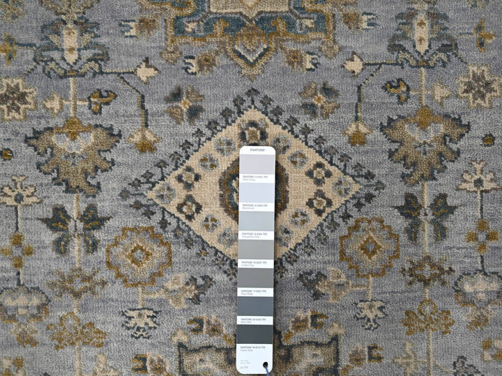 3'1" x 4'10" New Hand Knotted Grey Wool Rectangle Oriental Rug - MOA10284745