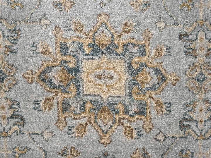 3'1" x 4'10" New Hand Knotted Grey Wool Rectangle Oriental Rug - MOA10284745
