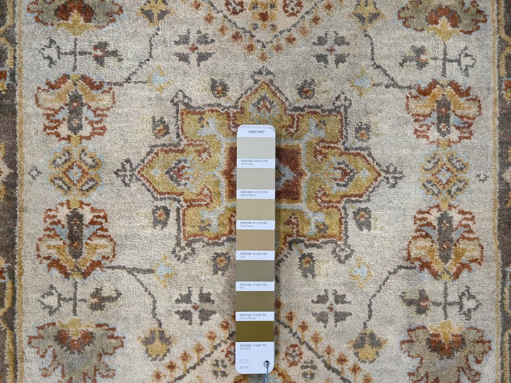 2'8" x 12'0" New Hand Knotted Grey Wool Runner Oriental Rug - MOA10284785