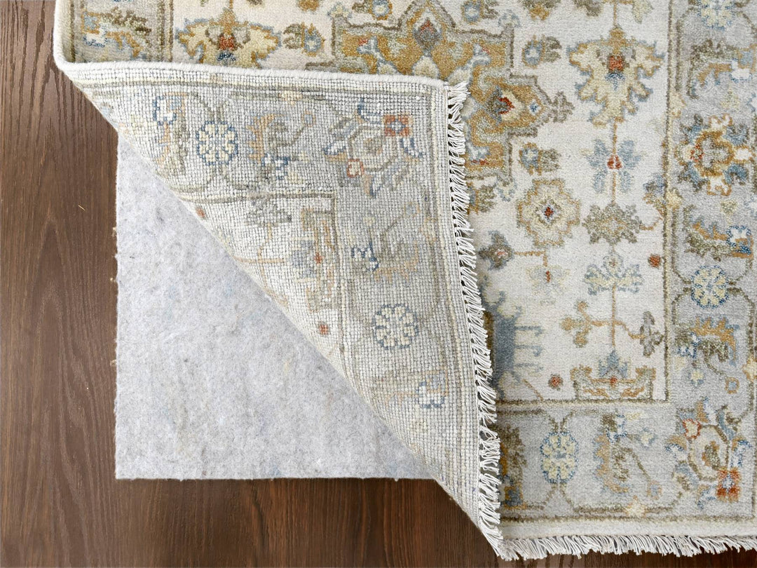 2'9" x 17'10" New Hand Knotted Ivory Wool Runner Oriental Rug - MOA10284826