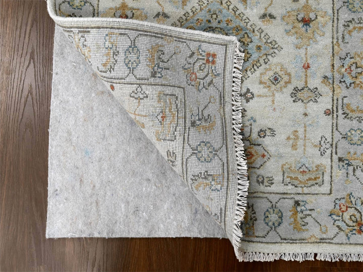 2'9" x 13'6" New Hand Knotted Ivory Wool Runner Oriental Rug - MOA10284841