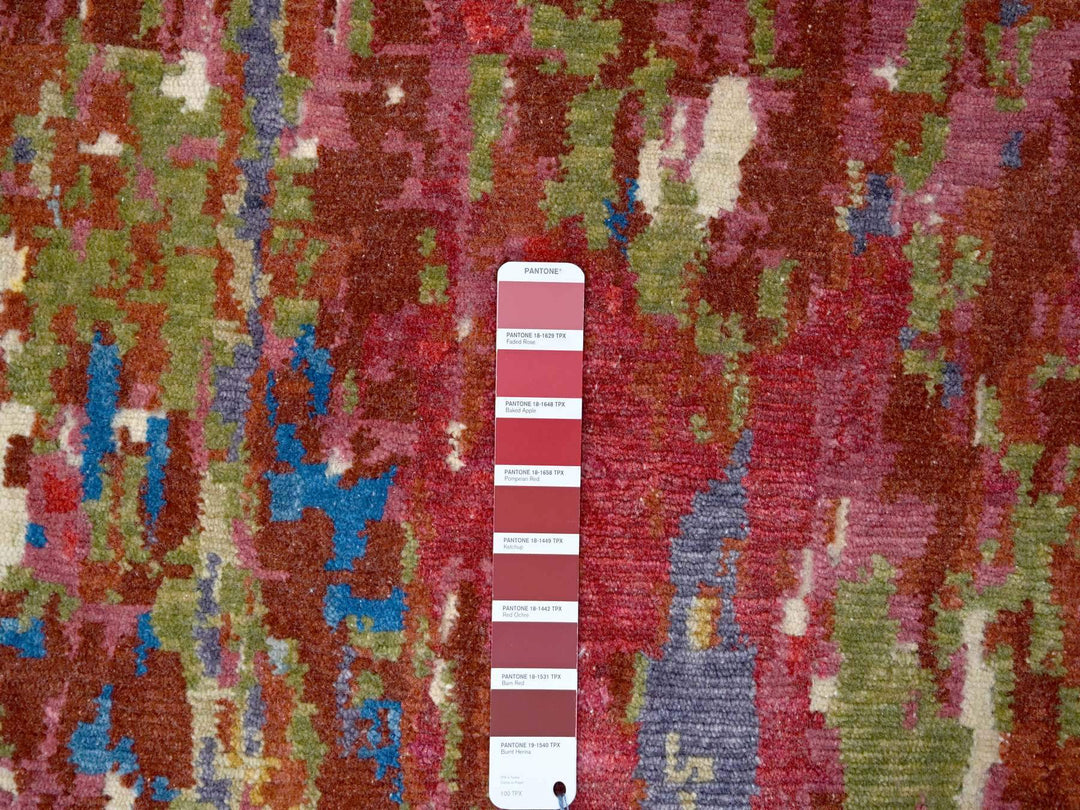 9'3" x 12'1" New Hand Knotted Beige Wool Rectangle Oriental Rug - MOA10284864