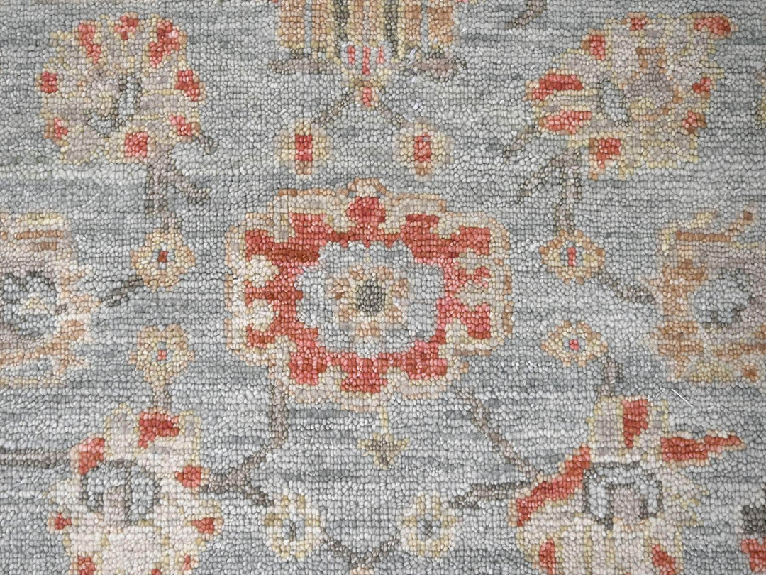 9'0" x 11'10" New Hand Knotted Green Wool Rectangle Oriental Rug - MOA10284893