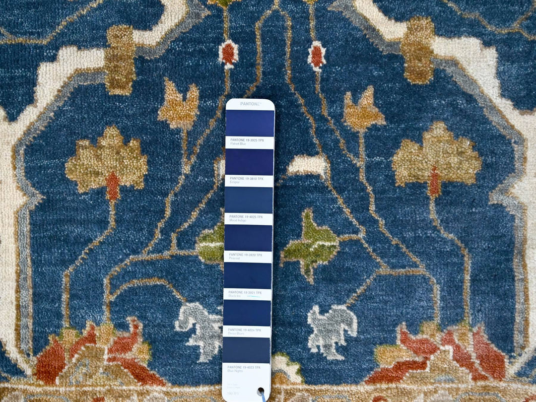 2'0" x 3'0" New Hand Knotted Blue Wool Rectangle Oriental Rug - MOA10284955