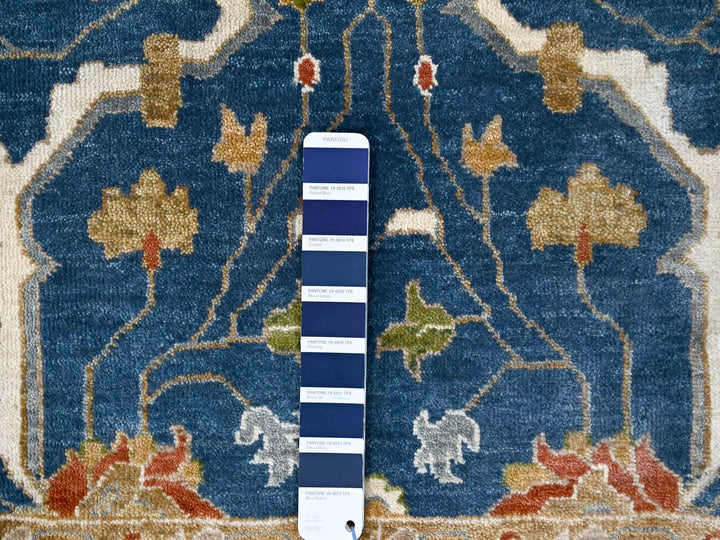 2'0" x 3'0" New Hand Knotted Blue Wool Rectangle Oriental Rug - MOA10284955